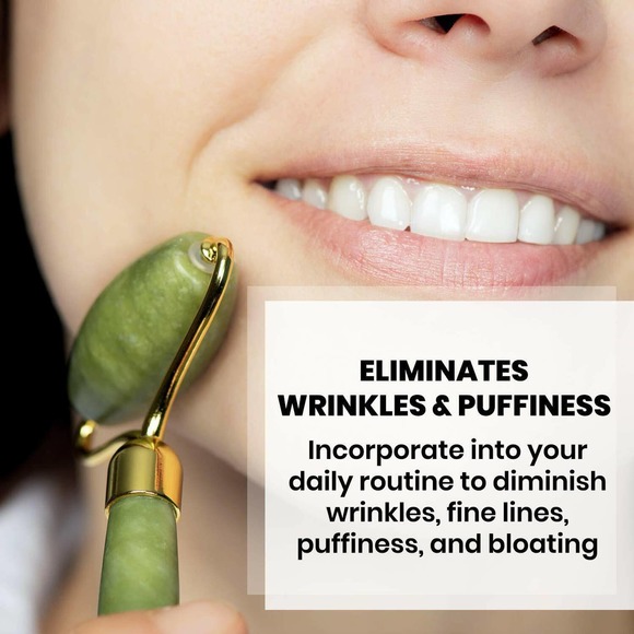 Jade Roller for Face and Gua Sha Set -Beauty Cosmetic Facial Skin Roller Massage - Picture 6 of 6